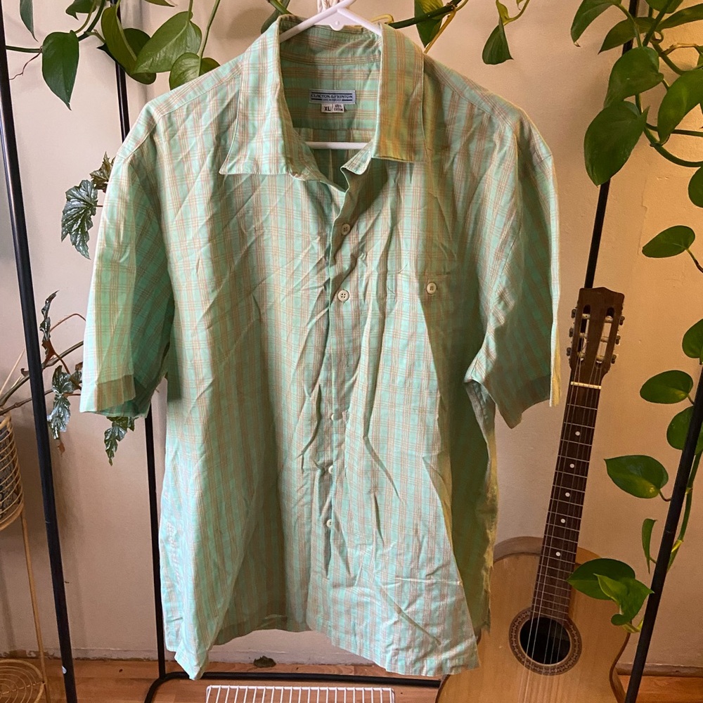 Men's Vintage Clacton & Frinton Plaid Shirt